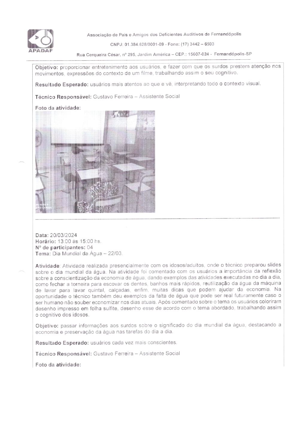 Página 22 de Prestação de Contas Mensal — Habilitação e Reabilitação — 3ª Parcela — Maio/2024