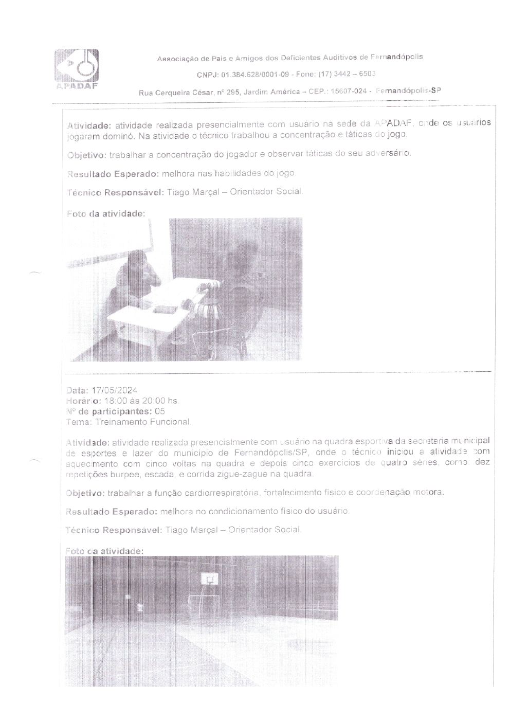 Página 23 de Prestação de Contas Mensal — Habilitação e Reabilitação — 5ª Parcela — Junho/2024