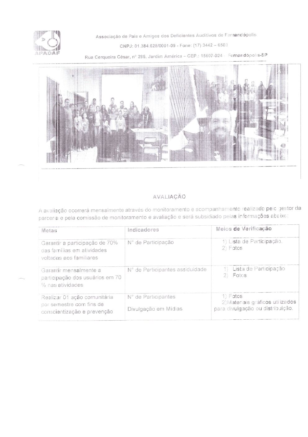 Página 25 de Prestação de Contas Mensal — Habilitação e Reabilitação — 5ª Parcela — Junho/2024
