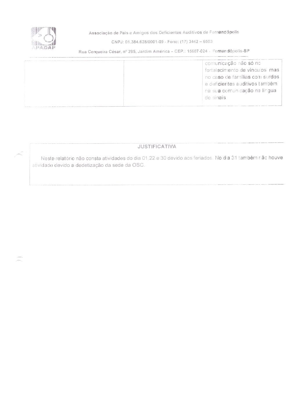 Página 30 de Prestação de Contas Mensal — Habilitação e Reabilitação — 5ª Parcela — Junho/2024
