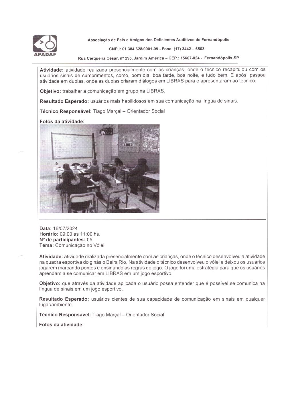 Página 13 de Prestação de Contas Mensal — Habilitação e Reabilitação — 7ª Parcela — Agosto/2024