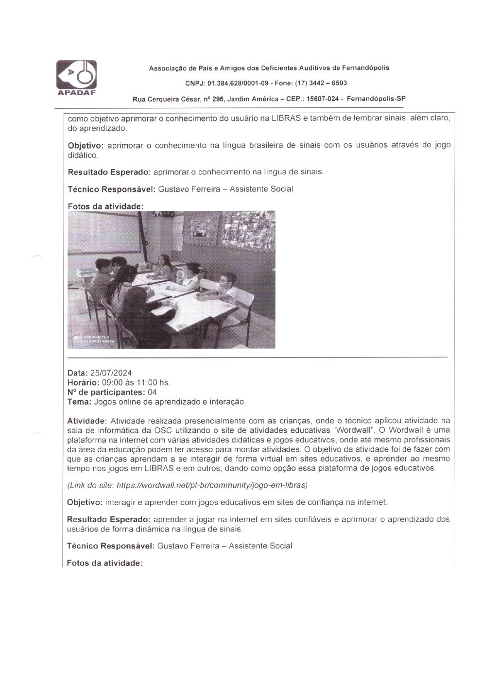 Página 15 de Prestação de Contas Mensal — Habilitação e Reabilitação — 7ª Parcela — Agosto/2024