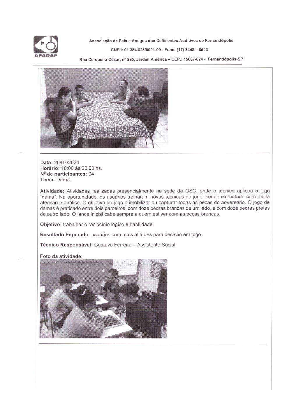 Página 25 de Prestação de Contas Mensal — Habilitação e Reabilitação — 7ª Parcela — Agosto/2024