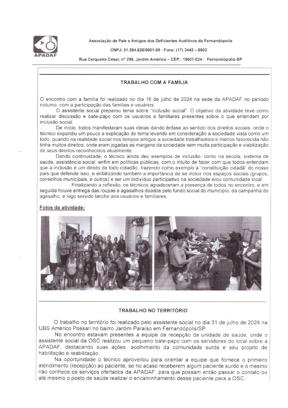 Página 26 de Prestação de Contas Mensal — Habilitação e Reabilitação — 7ª Parcela — Agosto/2024
