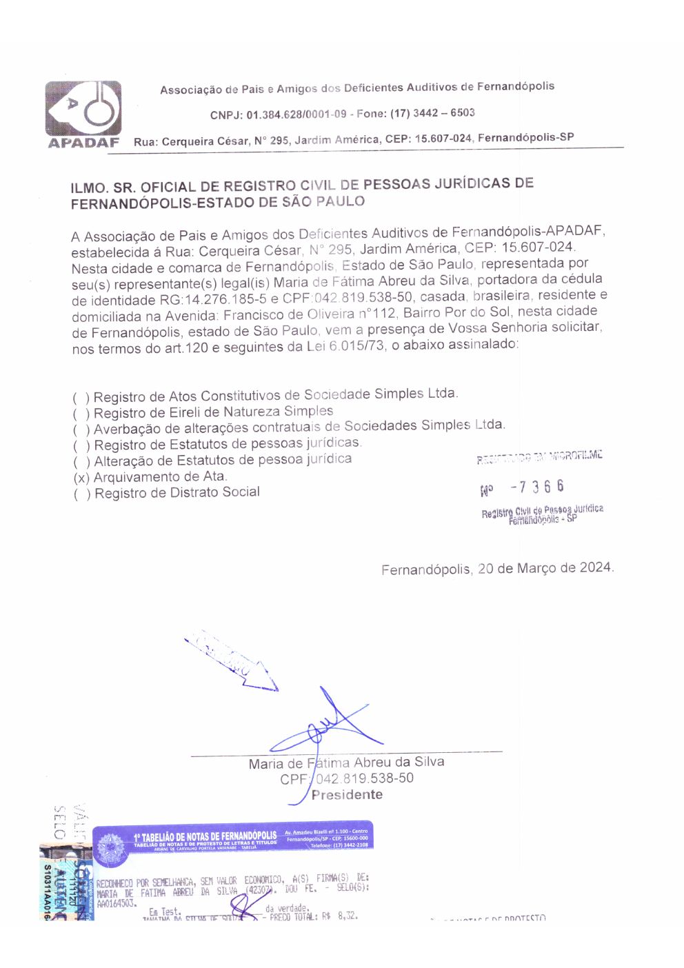 Página 7 de Ata da 248ª Assembleia Geral Ordinária — Eleição da Diretoria — 2024