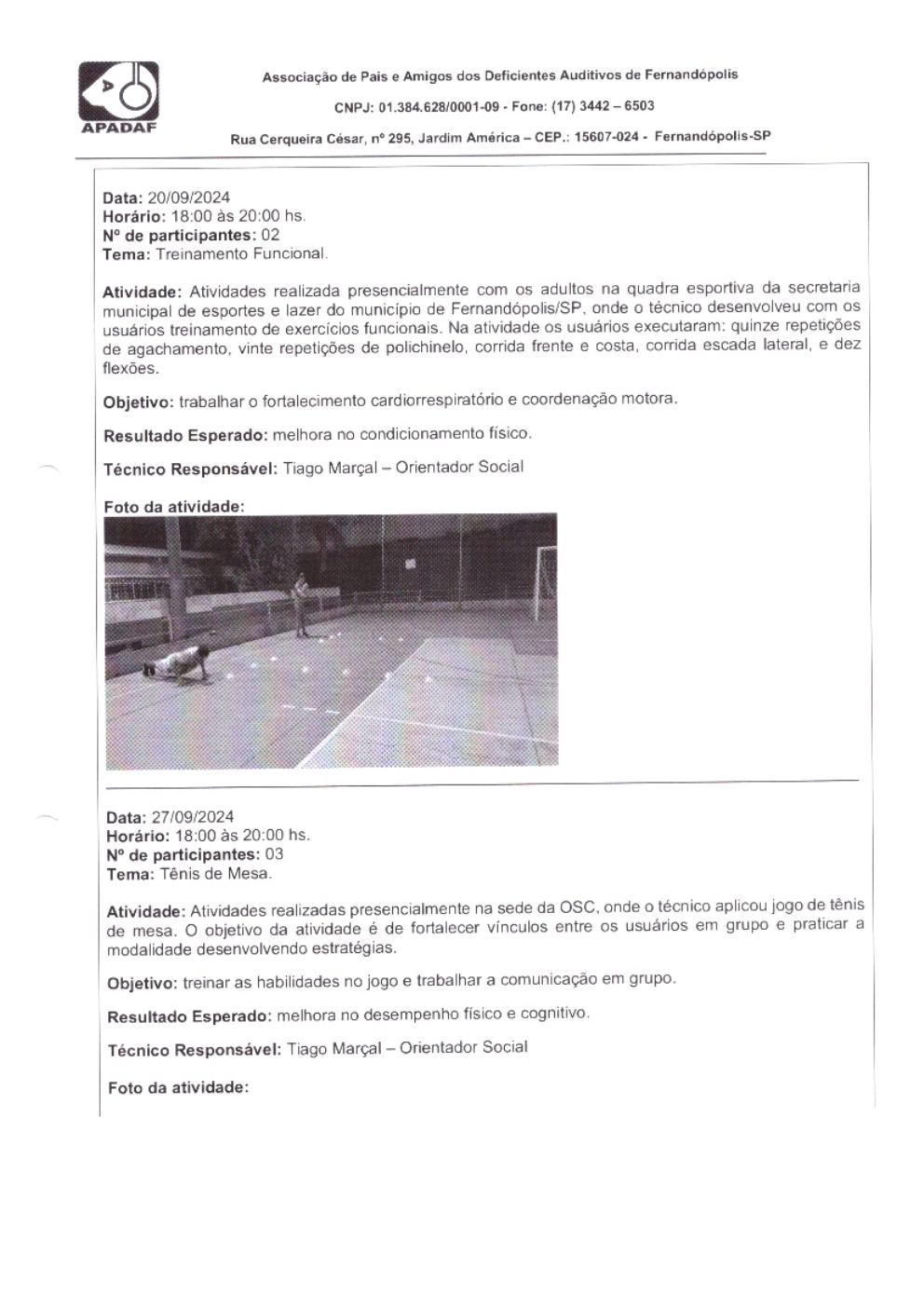 Página 17 de Prestação de Contas Mensal — Habilitação e Reabilitação — 9ª Parcela — Outubro/2024