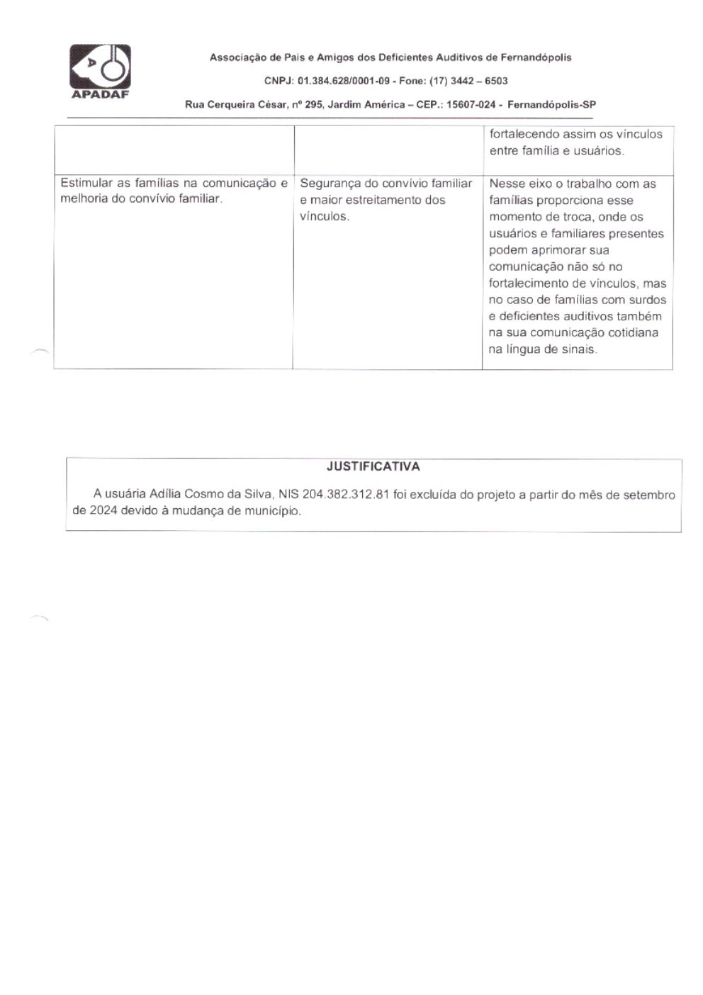 Página 23 de Prestação de Contas Mensal — Habilitação e Reabilitação — 9ª Parcela — Outubro/2024