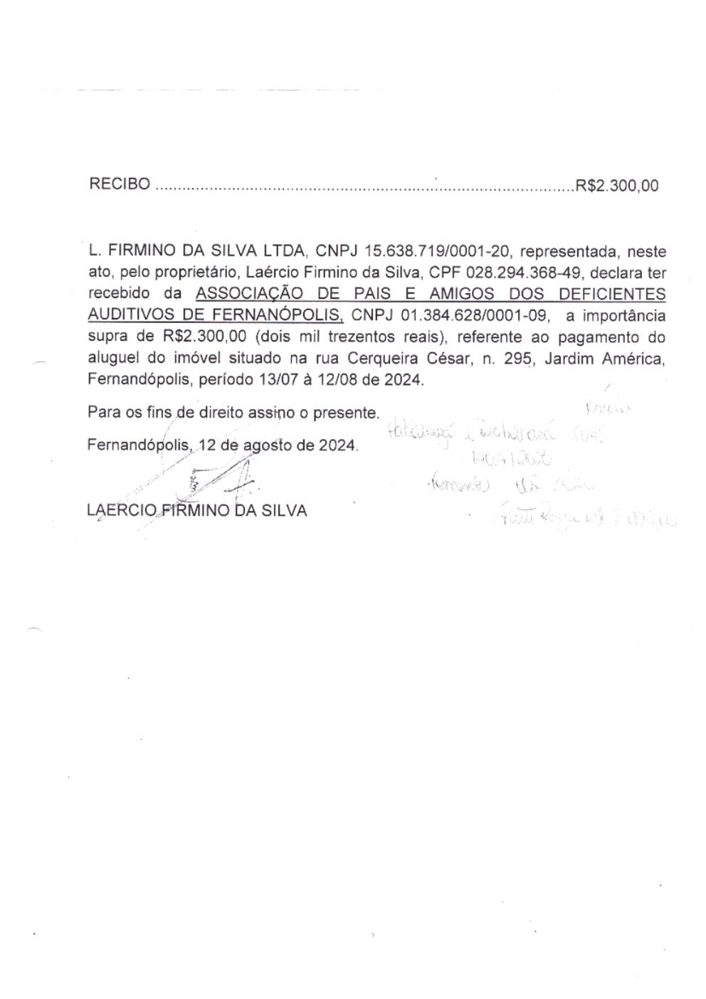 Página 12 de Prestação de Contas Trimestral — 3º Trimestre de 2024 (Julho a Setembro)