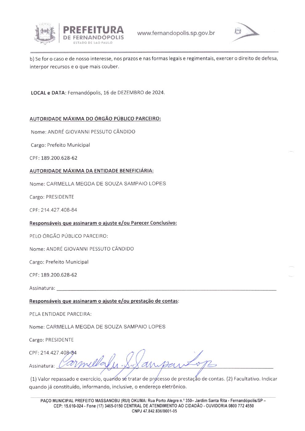 Página 10 de Termo de Fomento nº 02/2024 — CMDCA — 2024