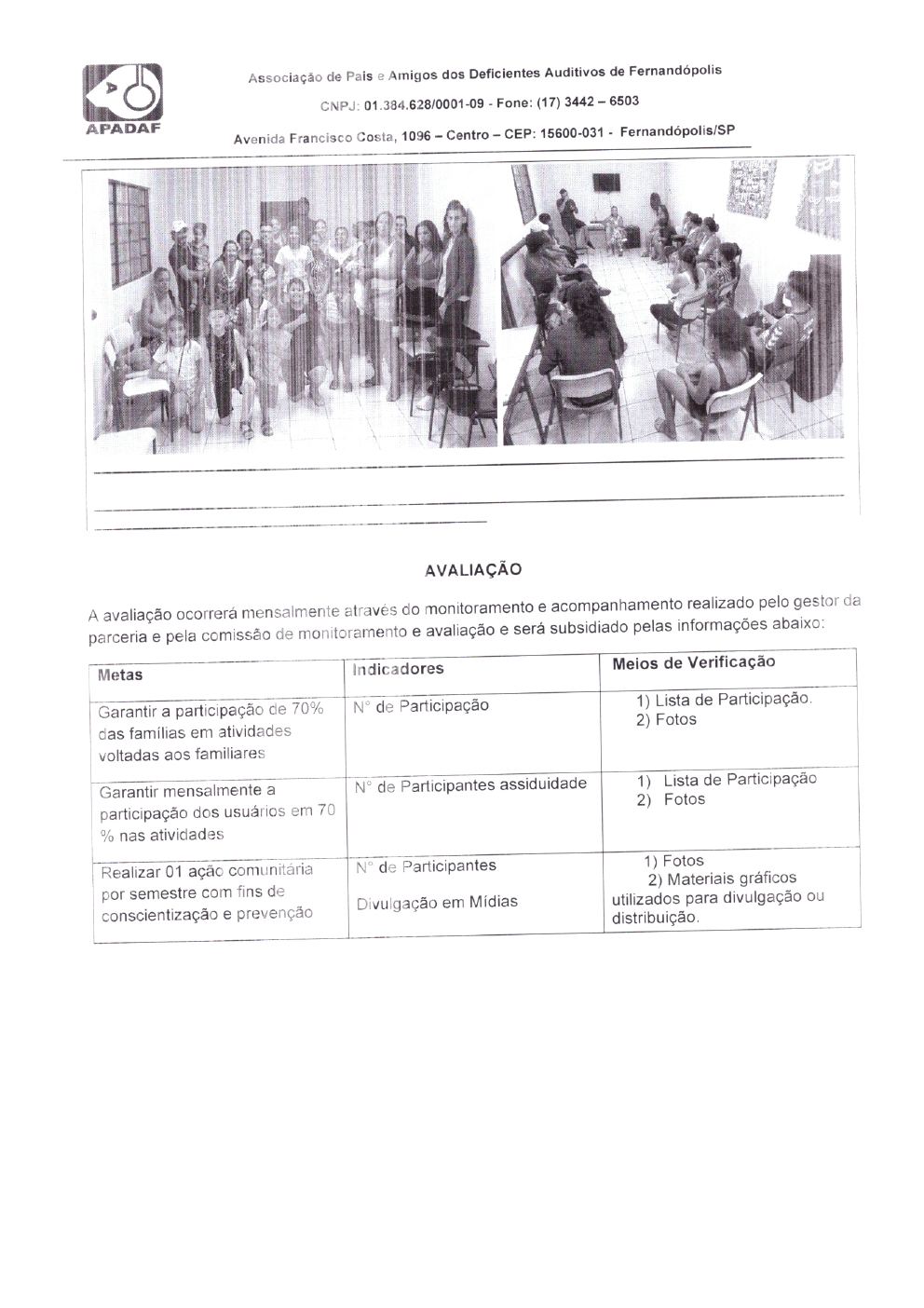 Página 16 de Prestação de Contas Mensal — Habilitação e Reabilitação — Março/2025