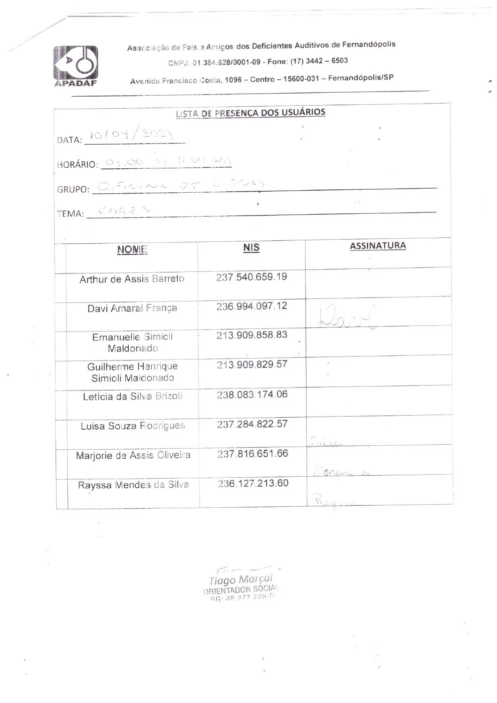 Página 30 de Prestação de Contas Mensal — Habilitação e Reabilitação — Abril/2025