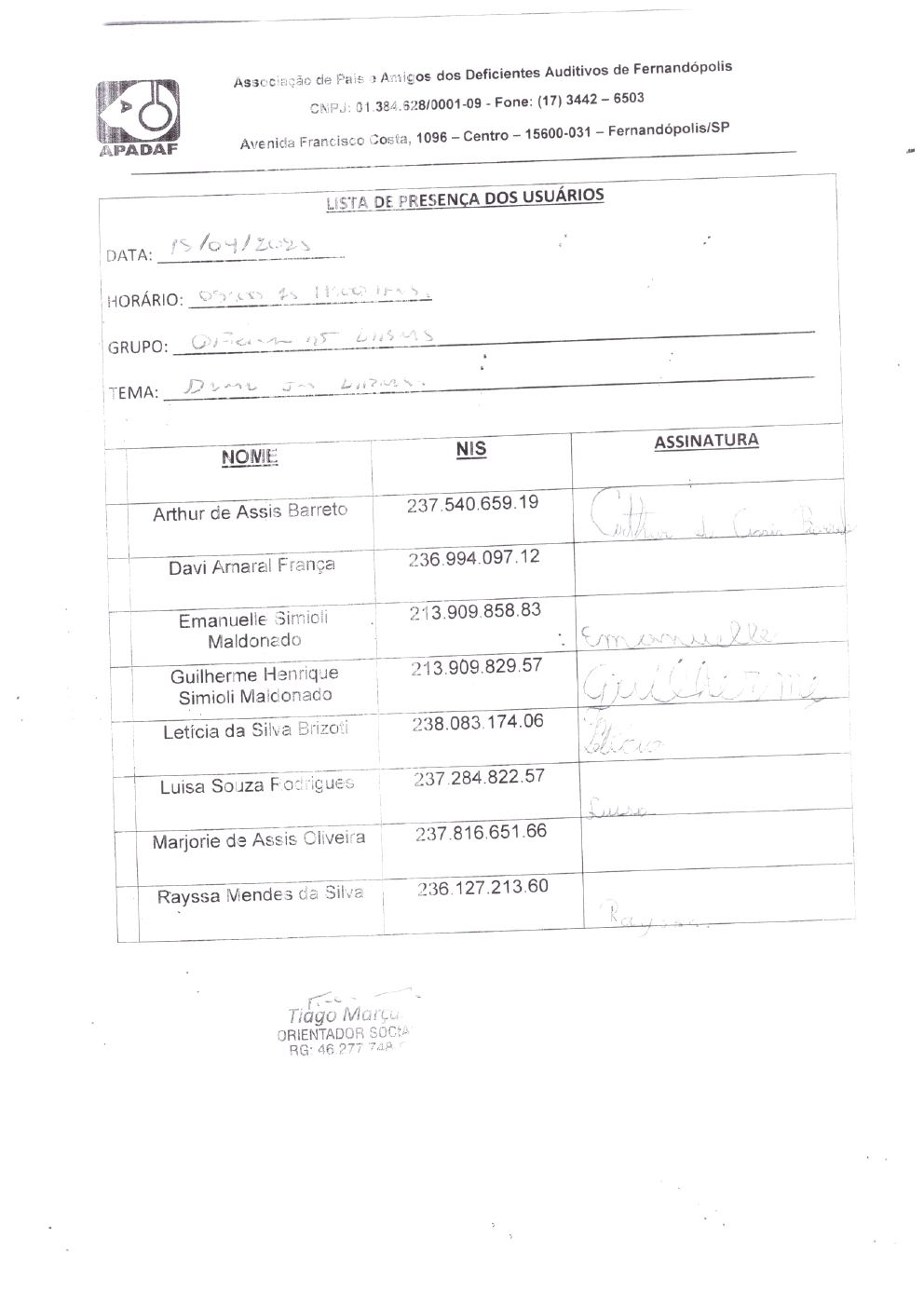 Página 33 de Prestação de Contas Mensal — Habilitação e Reabilitação — Abril/2025