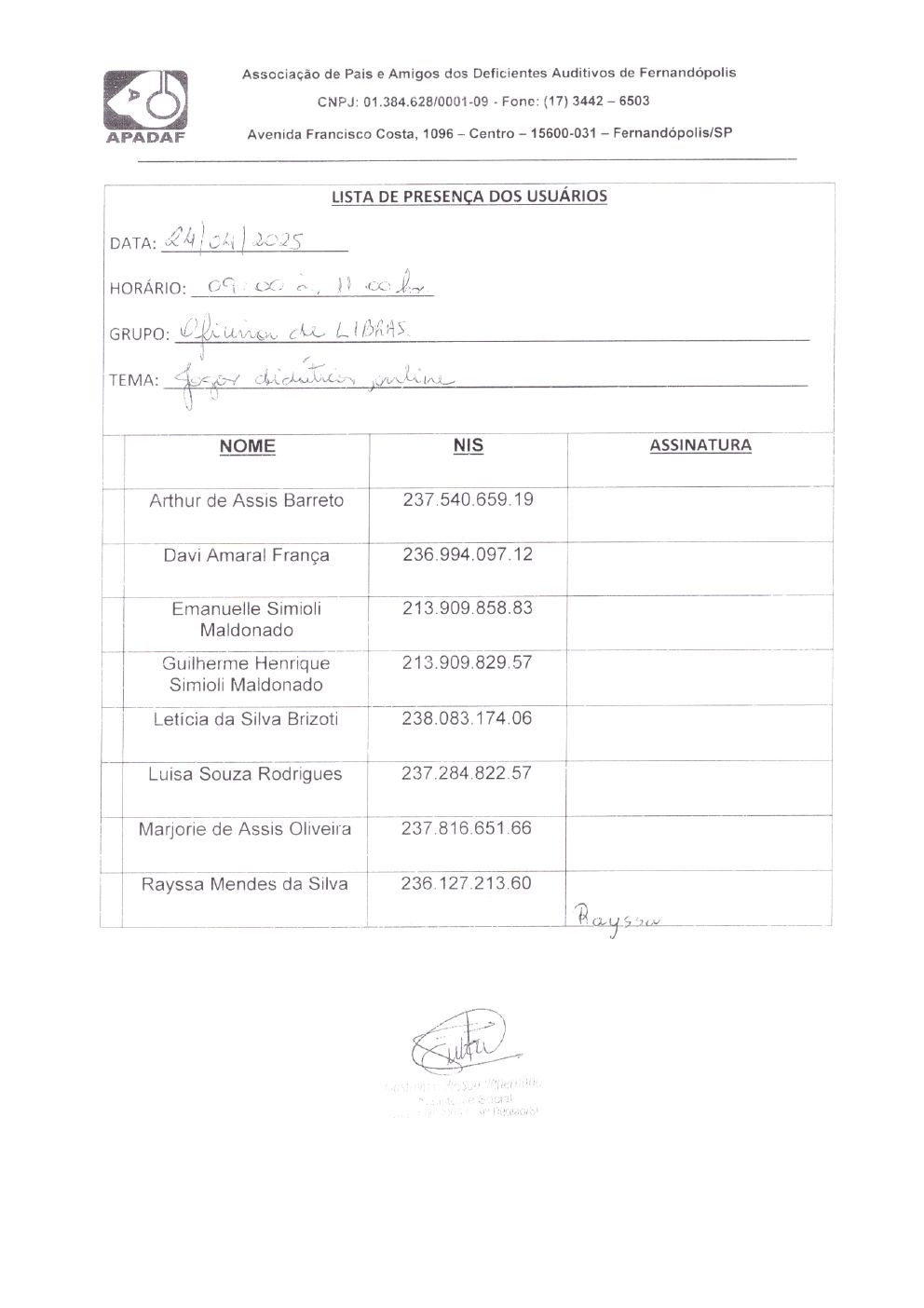Página 38 de Prestação de Contas Mensal — Habilitação e Reabilitação — Abril/2025