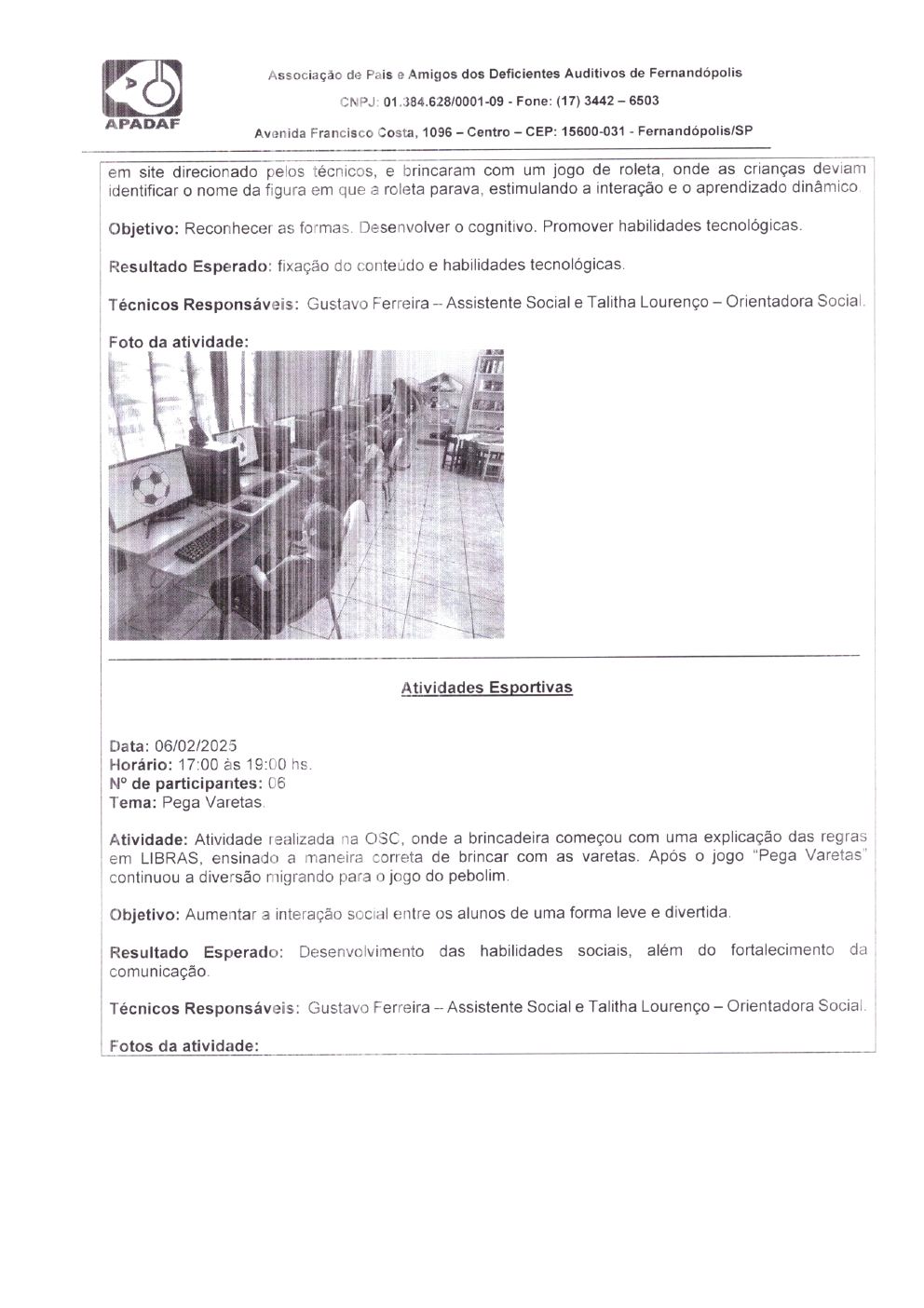 Página 7 de Prestação de Contas Mensal — Fevereiro/2025