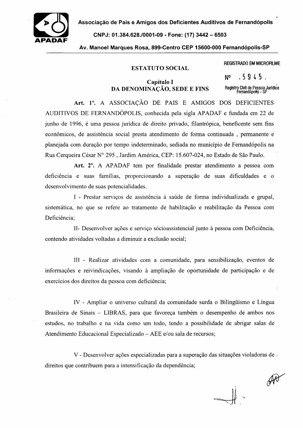 Página 4 de Ata da 225ª Assembleia Geral Extraordinária — Mudança de Sede e Alteração Estatutária — 2019