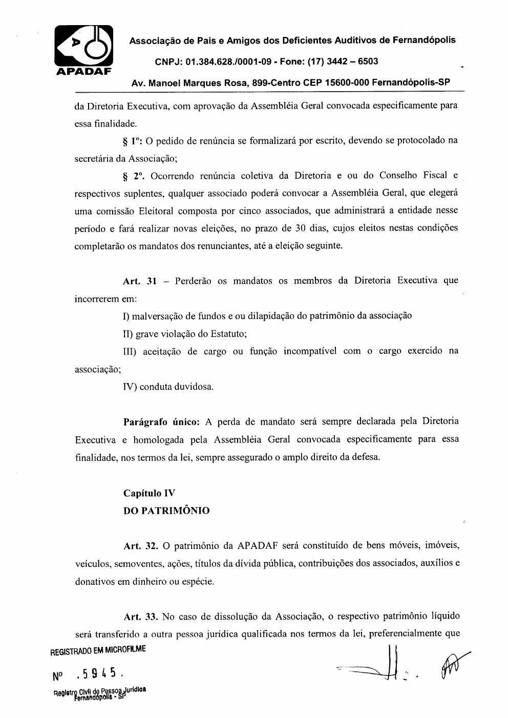 Página 12 de Ata da 225ª Assembleia Geral Extraordinária — Mudança de Sede e Alteração Estatutária — 2019